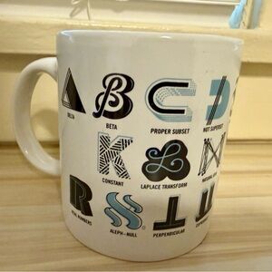 Mathematical Alphabet Mug From Cognitive Surplus 20oz